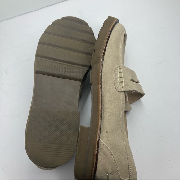 Anne Klein Women's Emmylou Loafer Flat 7.5 M Beige Suede Upper Leather - Picture 15 of 16